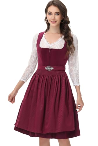 TrendiMax Damen Bayerisches Oktoberfest Deutsches Dirndl Kleid Halloween Karneval Kostüme für Urlaub von TrendiMax