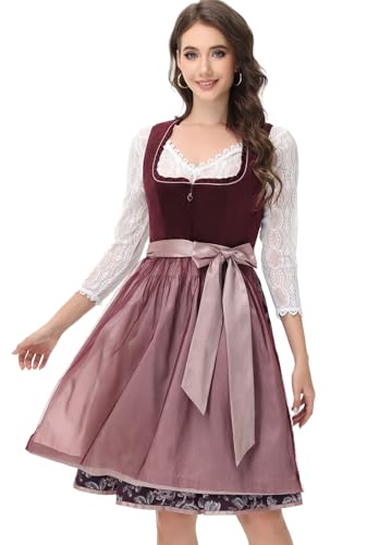 TrendiMax Damen Bayerisches Oktoberfest Deutsches Dirndl Kleid Halloween Karneval Kostüme für Urlaub von TrendiMax