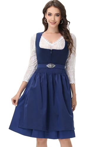 TrendiMax Damen Bayerisches Oktoberfest Deutsches Dirndl Kleid Halloween Karneval Kostüme für Urlaub von TrendiMax