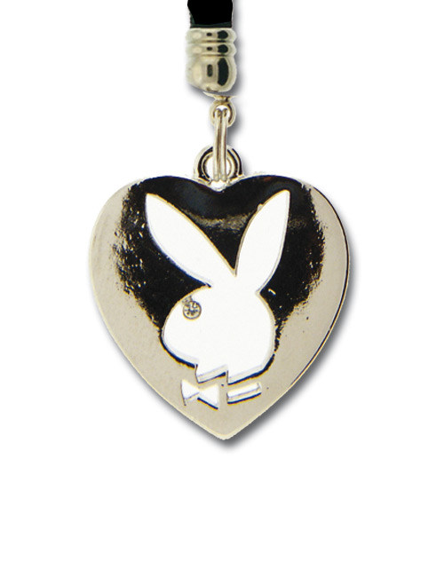 Playboy Handy-Anhänger Herz silber 6cm Playboy Handy-Anhänger Herz silber 6cm von Trendimport - KF
