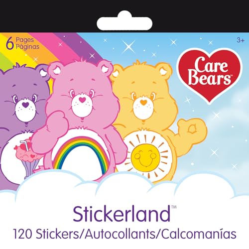 Care Bears Mini-Stickerland-Block, 6 PG-Mini-Stickerland-Block, 6 Seiten von Trends International
