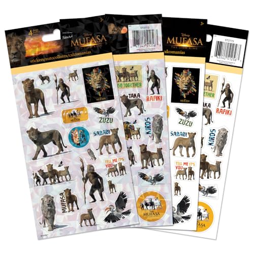 Disney - Mufasa: Der König der Löwen - Standard 4 Blatt Aufkleber Standard Aufkleber - 4 Blatt von Trends International