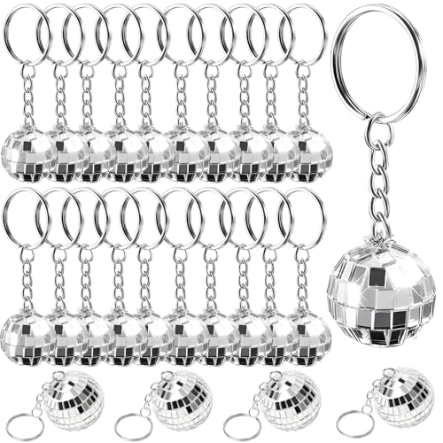 Tressify Schlüsselanhänger, Spiegeleffekt, 100 Stück, Mini-Discokugel, 2 cm, Retro-Kreis-Design, Partys und Geschenke, Metall- und Glaskonstruktion Tressify Schlüsselanhänger, Spiegeleffekt, 100 Stück, Mini-Discokugel, 2 cm, Retro-Kreis-Design, Partys und Geschenke, Metall- und Glaskonstruktion von Tressify