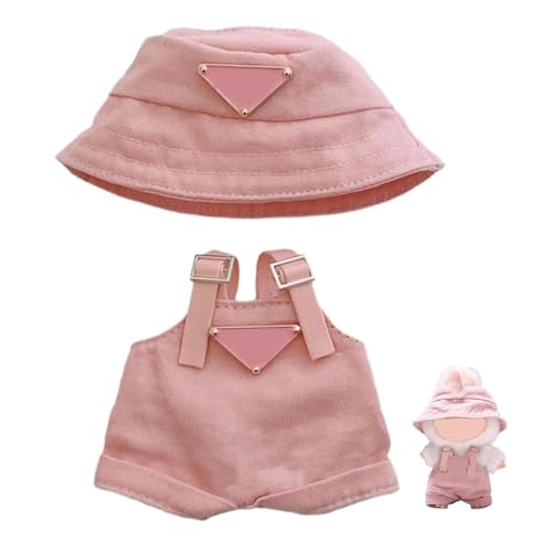 17cm Puppenkleidung Set, Hut & Overall Set für 17cm Puppen Accessoires, Stylische und Niedliche Puppenkleidung, Einzigartige Stilvolle Outfits zum Anziehen (Stil 4) von Tressora