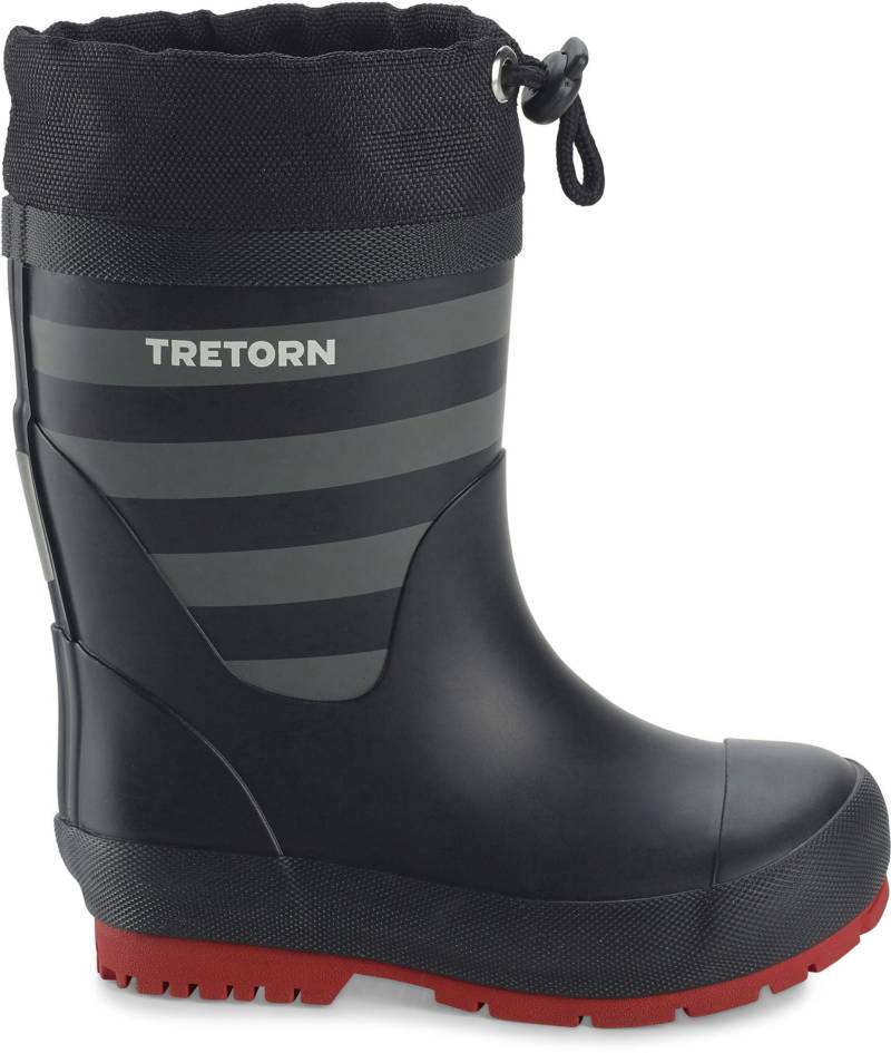 Tretorn Gränna Winter Gefütterte Gummistiefel, Black/Grey, 26, Kindergummistiefel, Kinderstiefel, Gummistiefel kinder, Kids von Tretorn