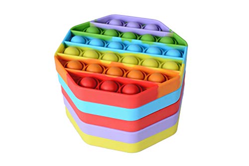 Treycer Anti-Stress-Spielzeug, Stressabbau, Büro-Spielzeug, Angstlinderung, Sensorik, Autismus, ADHS und spezielle Bedürfnisse, 5 Farben, inklusive Regenbogen Treycer Anti-Stress-Spielzeug, Stressabbau, Büro-Spielzeug, Angstlinderung, Sensorik, Autismus, ADHS und spezielle Bedürfnisse, 5 Farben, inklusive Regenbogen von Treycer