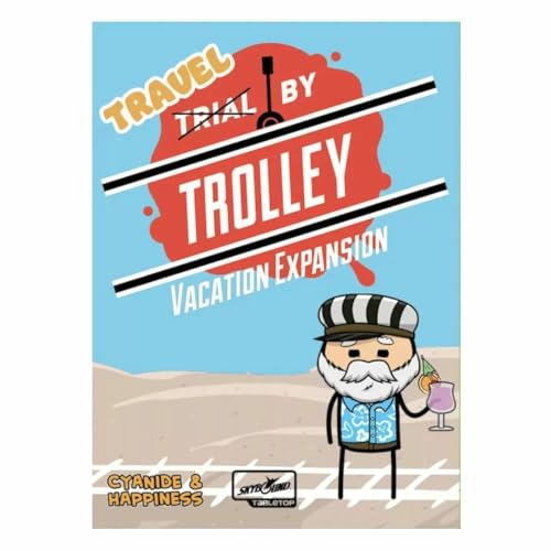 Skybound Entertainment Trial by Trolley: Vacation Expansion - Skybound, Partyspiel moralischer Dilemmas & Trolley-Mord, ab 14 Jahren, 3-13 Spieler von Skybound Games