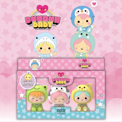 Triciclo Editores - Dundunbaby – Box 2 – Box mit 3 Stück – Die Nikko-Katze, der Frosch Momo und die Bell-Kuschel, die in der Oscrität leuchtet. Süße und niedliche Babys mit Tieren – TRI35044U103B1 Triciclo Editores - Dundunbaby – Box 2 – Box mit 3 Stück – Die Nikko-Katze, der Frosch Momo und die Bell-Kuschel, die in der Oscrität leuchtet. Süße und niedliche Babys mit Tieren – TRI35044U103B1 von Triciclo Editores