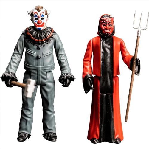 Trick Or Treat Studios Haunt Actionfigur, 9,5 cm, 2er-Pack | Clown & Devil von Trick Or Treat Studios