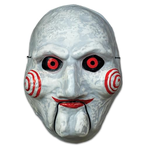 Saw Billy Vacuform Maske - weiß/schwarz/rot, Hersteller: Trick or Treat. von Trick Or Treat Studios