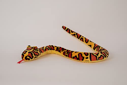 Trigon Stofftier Schlange 150 cm, gelb orange, Kuscheltier Plüschtier Schlangen von Trigon