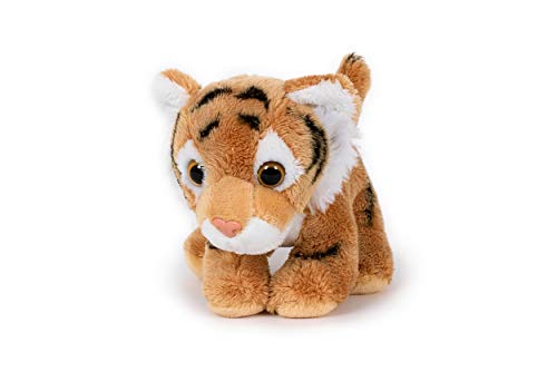 Stofftier Tiger, braun, 13 cm Kuscheltier Plüschtier, Wildtier Zootier Raubkatze Softplüsch von Trigon