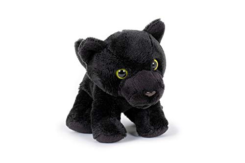 Trigon Stofftier schwarzer Panther, 12 cm Kuscheltier Plüschtier, Wildtier Zootier Raubkatze Softplüsch von Trigon
