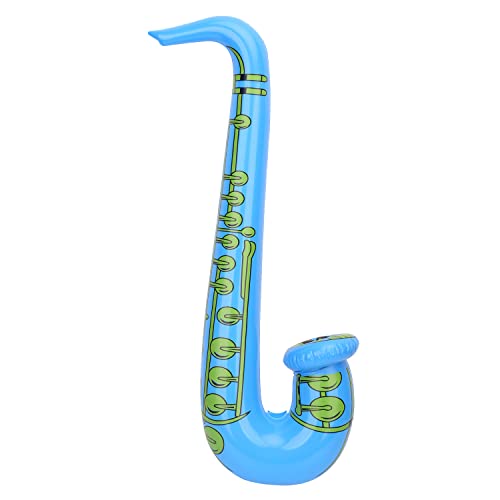 Trimming Shop Aufblasbares Saxophon, Musikinstrumente, Mikrofon, Party, Gastgeschenke, Taschenfüller, Verkleidung, Party, blau, 1 Stück von Trimming Shop
