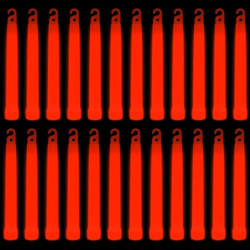 Trimming Shop Schlüsselband, 15,2 cm, für Silvester, Abschlussfeier, Camping, Premium-Lanyard, ultrahell, leuchtet im Dunkeln, Rod, 25 Stück, Rot Trimming Shop Schlüsselband, 15,2 cm, für Silvester, Abschlussfeier, Camping, Premium-Lanyard, ultrahell, leuchtet im Dunkeln, Rod, 25 Stück, Rot von Trimming Shop