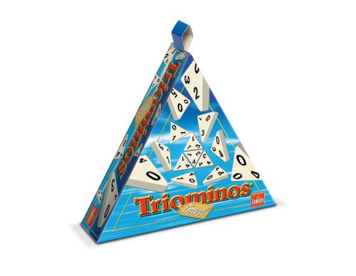 Triominos Travel, Brettspiel ab 6 Jahren, Gesellschaftsspiele für 2 bis 4 Spieler von Goliath Toys
