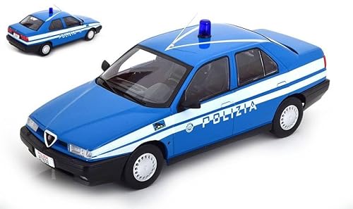 Modell im Maßstab kompatibel mit Alfa Romeo 155 1996 Polizei 1:18 Triple 9 T9-1800386 von Triple 9