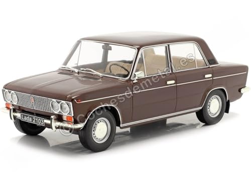 Triple9 Lada 2103 1976 braun mit beigem Interieur Modellauto 1:18 von Triple9