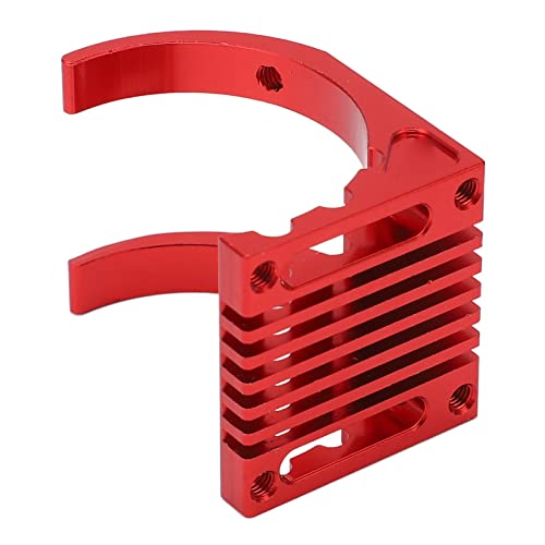 Trisar RC-Motorkühlkörper, Korrosionsbeständigkeit, Langlebiger Motorkühlkörper, Effiziente, Langlebige Aluminiumlegierung für Ferngesteuerte Autos (Rot) von Trisar