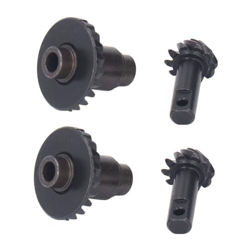 Trisar Stirnradgetriebe-Upgrade-Teil, Stahl, 2-Paar-Stahl-Schrägradgetriebe, Geräuscharm, Geeignet für die Aufrüstung von RC-Autos (10/24T) von Trisar