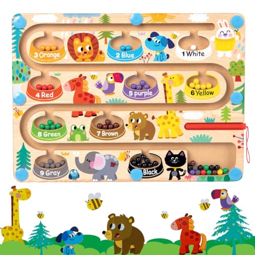 Montessori Spielzeug ab 3 4 Jahre Magnetspiel Weihnachten Geburtstag Geschenk für Mädchen Junge Kind 3 4 5 6 Jahre Kinderspielzeug Holzspielzeug Zahlen und Farben Lernspiele Formen Motorikspielzeug Montessori Spielzeug ab 3 4 Jahre Magnetspiel Weihnachten Geburtstag Geschenk für Mädchen Junge Kind 3 4 5 6 Jahre Kinderspielzeug Holzspielzeug Zahlen und Farben Lernspiele Formen Motorikspielzeug von TrisbiFela