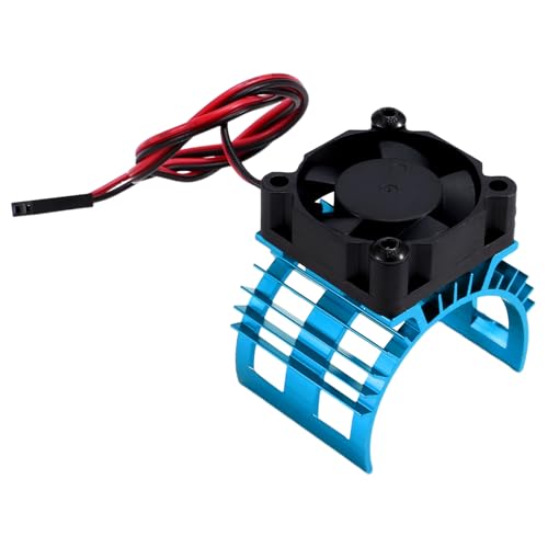 Trisoye RC Car 540 550 3650 3660 3665 Bürstenloser Elektromotor Abdeckung Kühlkörper Lüfter für 124017 124016 Teile Blau von Trisoye