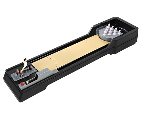Trisquirrel Tischkegelset, Tischkegelset, 10 Pins Set für Kinder und Erwachsene, Perfekt für Zuhause, Büro und Party von Trisquirrel