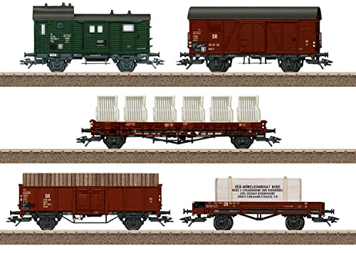 TRIX H0 24075 H0 5er-Set Güterwagen der DR von Trix