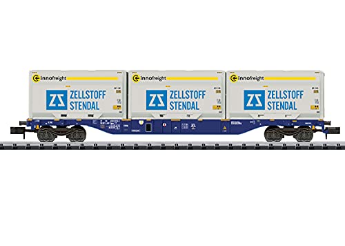 Trix T18420 Modellbahn-Containertragwagen, bunt von Trix