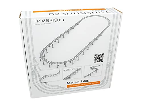 Trixbrix Stadium Loop Compatible with Lego Train 60197 60198 10277 60205 60238 60337 von Trixbrix.eu
