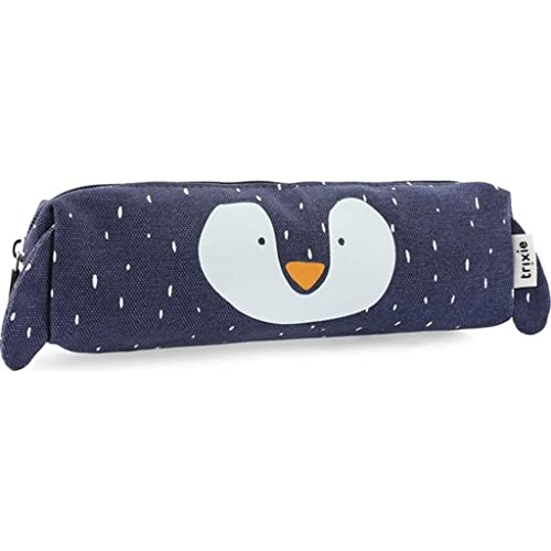 Trixie federmäppchen Mr. Penguin junior 23 x 6,5 x 3,5 cm polycotton blau von Trixie