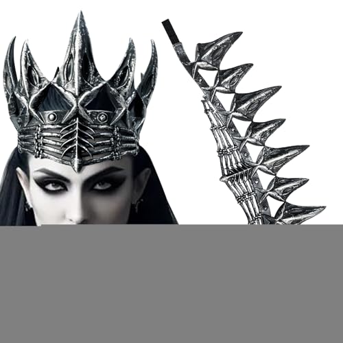 Trochate Krähenkrone, Krähenkrone für Frauen,Krone Cosplay für Erwachsene | Gothic-Kopfbedeckung, Kostümzubehör für Geburtstag, Halloween, Abschlussball, Cosplay-Party, Bühnenauftritt von Trochate