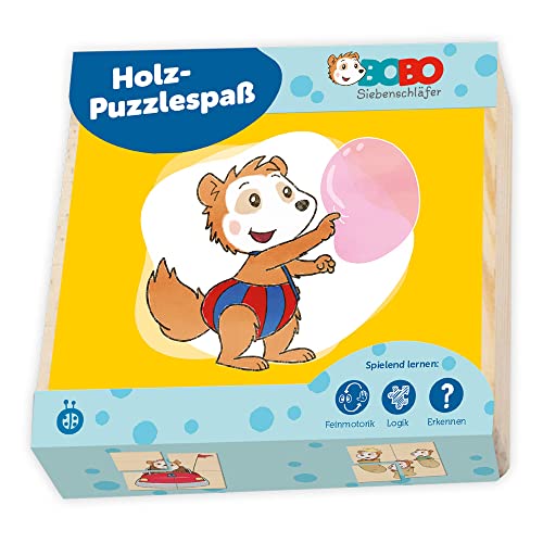 Trötsch Bobo Siebenschläfer Erster Puzzlespaß Holzpuzzle: in praktischer Schiebebox, als Reisespiel geeignet von Trötsch Verlag GmbH