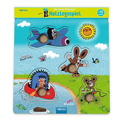Trötsch Der kleine Maulwurf Holzlegespiel Fahrzeuge: Holzspiel Puzzle Trötsch Der kleine Maulwurf Holzlegespiel Fahrzeuge: Holzspiel Puzzle von Trötsch Verlag GmbH