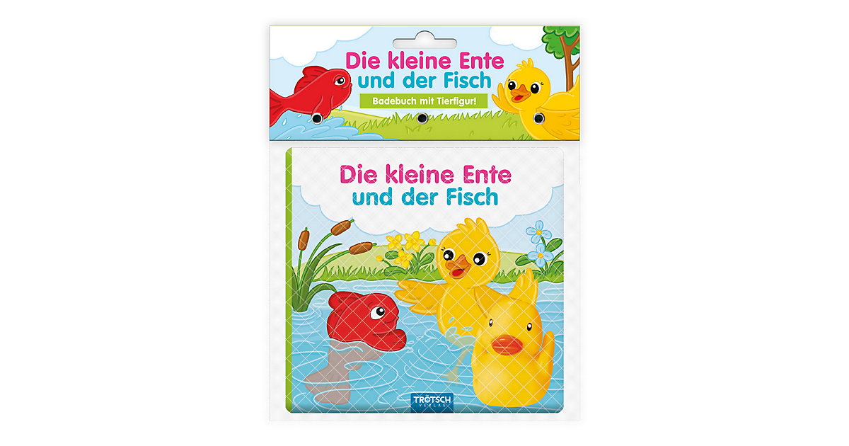 Buch - Trötsch Badebuch mit Tierfigur Die kleine Ente und der Fisch von Trötsch Verlag