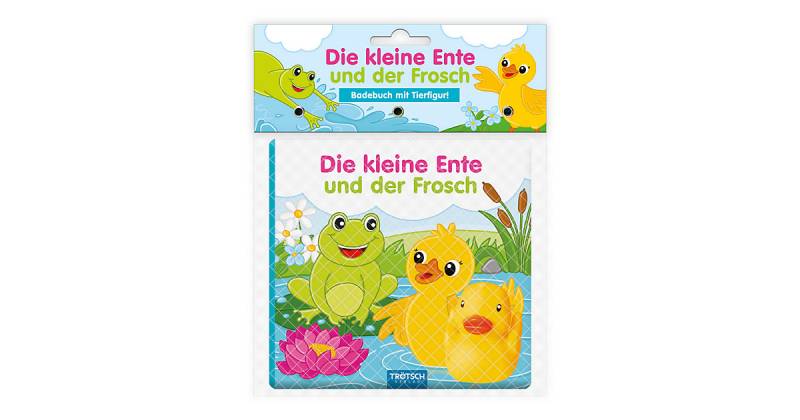 Buch - Trötsch Badebuch mit Tierfigur Die kleine Ente und der Frosch von Trötsch Verlag