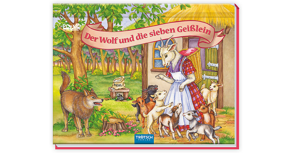 Buch - Trötsch Märchenbuch Pop-up-Buch Der Wolf und die sieben Geißlein von Trötsch Verlag