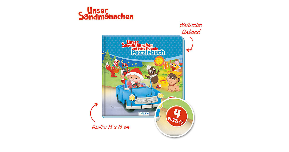 Buch - Unser Sandmännchen und seine Freunde - Puzzlebuch (Sandmann) von Trötsch Verlag