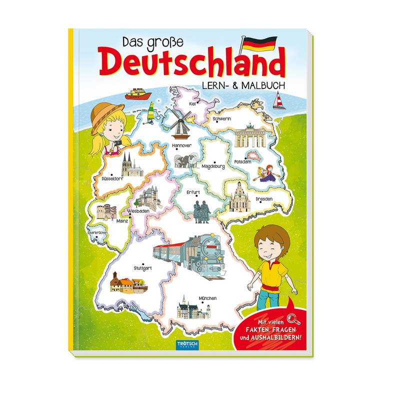 Das große Deutschland Lern- und Malbuch von Trötsch
