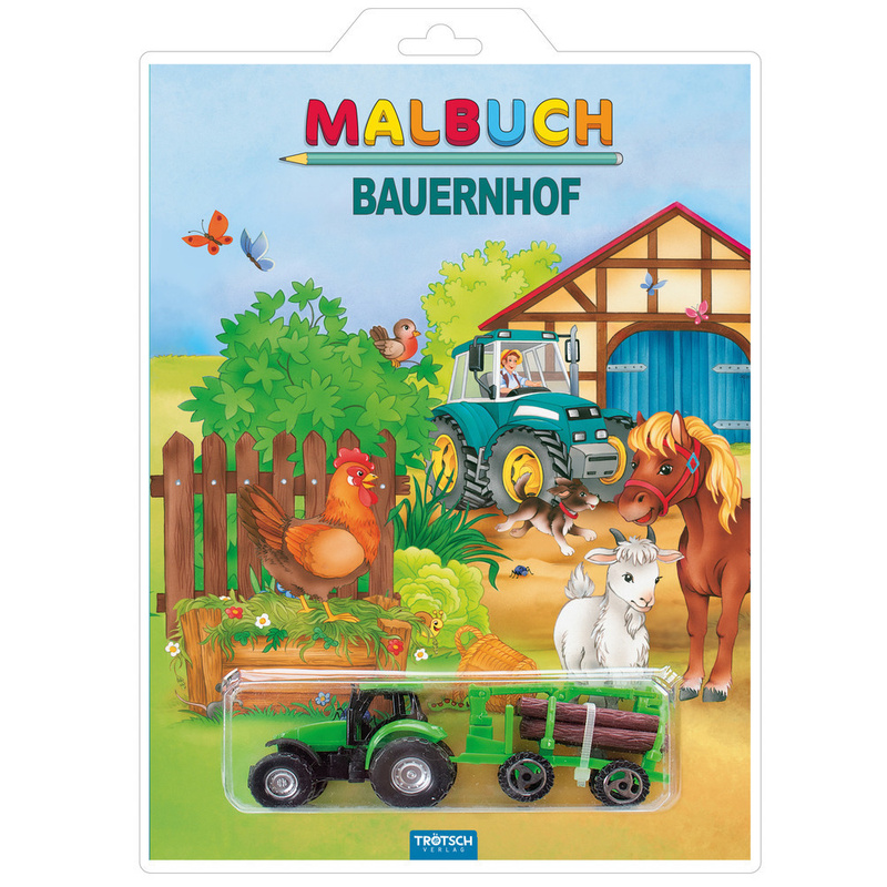 Malbuch Bauernhof, m. Spielzeug von Trötsch