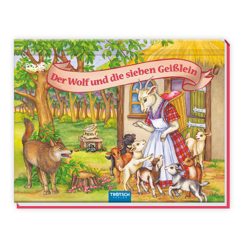 Trötsch Märchenbuch Pop-up-Buch Der Wolf und die sieben Geißlein von Trötsch