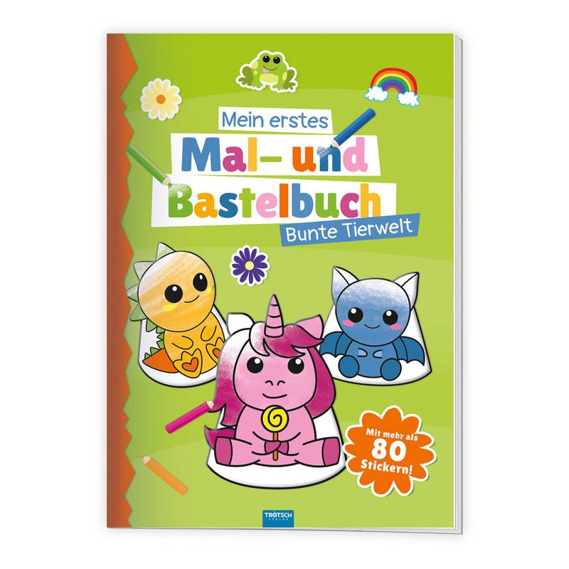 Trötsch Malbuch Bastelbuch Mein erstes Mal- und Bastelbuch Bunte Tierwelt von Trötsch