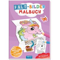 Trötsch Malbuch Faltbilder-Malbuch Einhorn von Trötsch