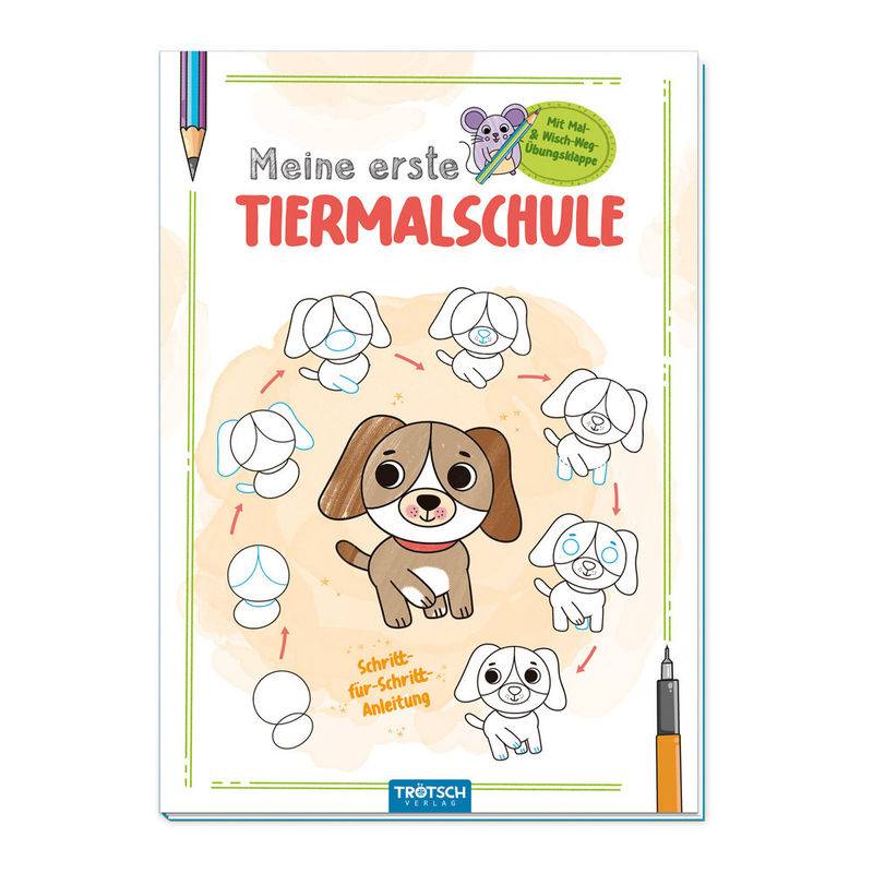 Trötsch Malbuch Meine erste Tiermalschule Hund von Trötsch