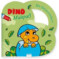 Trötsch Malbuch Stickermalbuch Dino Malspaß von Trötsch