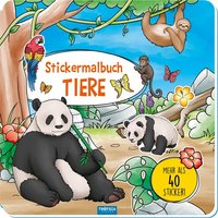 Trötsch Malbuch Stickermalbuch Tiere von Trötsch