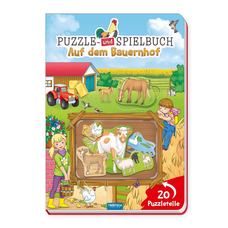 Trötsch Puzzle- und Spielbuch Auf dem Bauernhof von Trötsch
