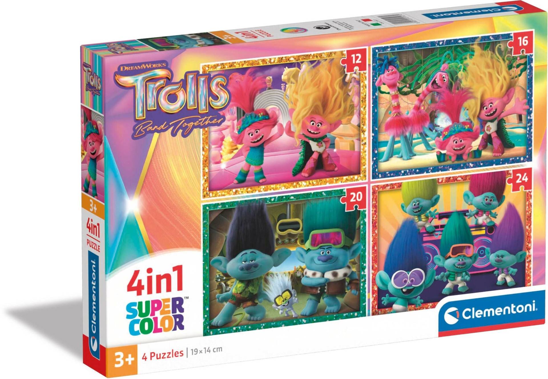 Clementoni Trolls Super Color Puzzles 4-in-1 Clementoni Trolls Super Color Puzzles 4-in-1 von Trolls