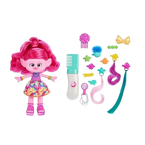 Mattel DREAMWORKS TROLLS Gemeinsam Stark – Haar-tastische Königin Poppy-Modepuppe - 15+ Zubehörteile, Glitzerkamm, herauswaschbares Glitzergel, für Kinder ab 3 Jahren, HNF25 Mattel DREAMWORKS TROLLS Gemeinsam Stark – Haar-tastische Königin Poppy-Modepuppe - 15+ Zubehörteile, Glitzerkamm, herauswaschbares Glitzergel, für Kinder ab 3 Jahren, HNF25 von Mattel