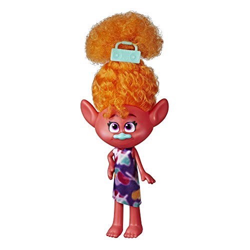 DreamWorks Trolls Styling DJ Suki Fashion Puppe mit abnehmbarem Kleid und Haarschmuck, inspiriert vom Film Trolls World Tour, Mädchen ab 4 Jahren von Hasbro Trolls